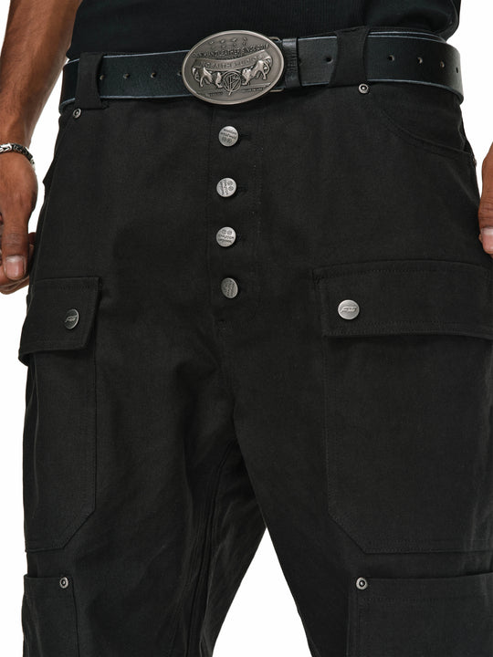 ANTIDOTE Multi Pocket Canvas Utility Jeans | Face 3 Face