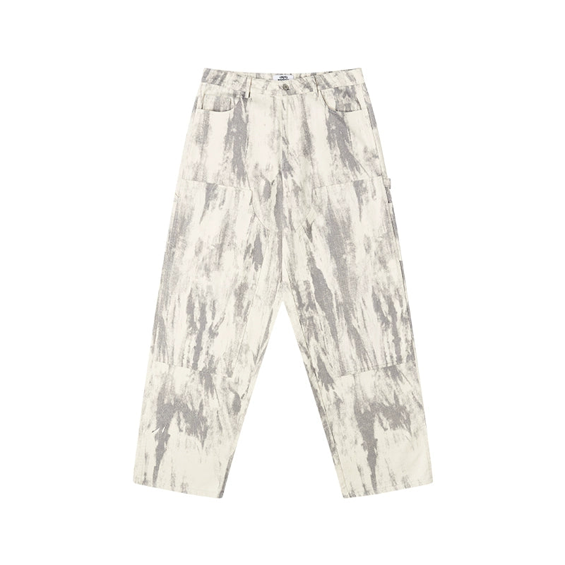 EMPTY REFERENCE Ink Printed Double Knee Work Pants | Face 3 Face