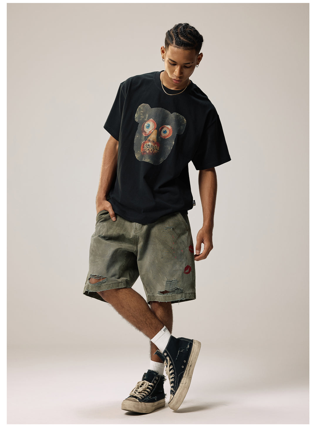 Remedy Bear Print Graphic Tee | Face 3 Face