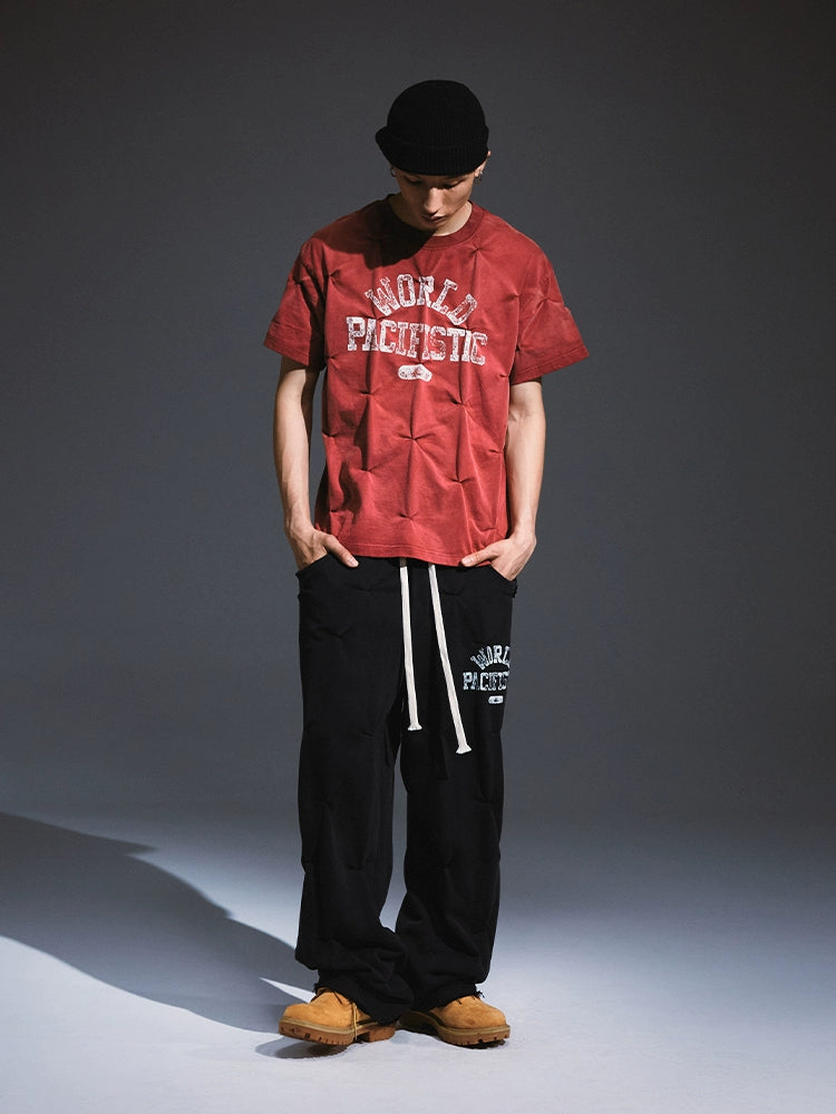 Remedy Aged Print Pinch Pleated Baggy Sweatpants | Face 3 Face
