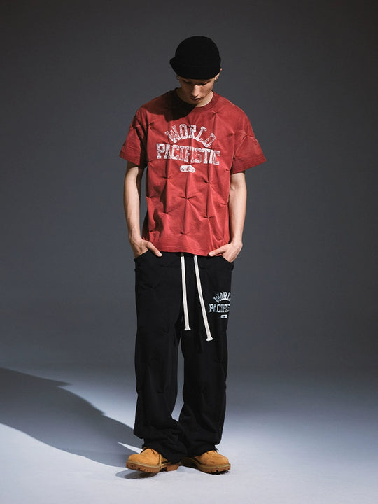 Remedy Aged Print Pinch Pleated Baggy Sweatpants | Face 3 Face