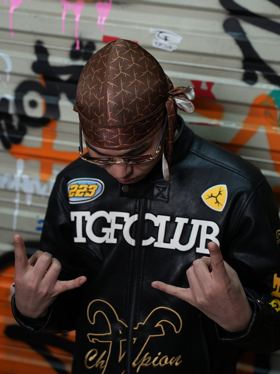 TGFCLUB Full Print Logo Durag | Face 3 Face