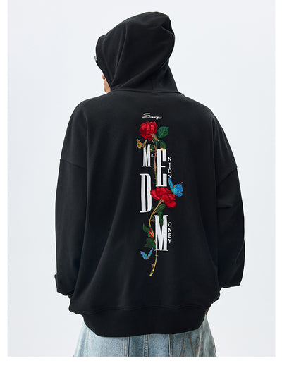 MEDM Rose Interspersed Logo Hoodie | Face 3 Face