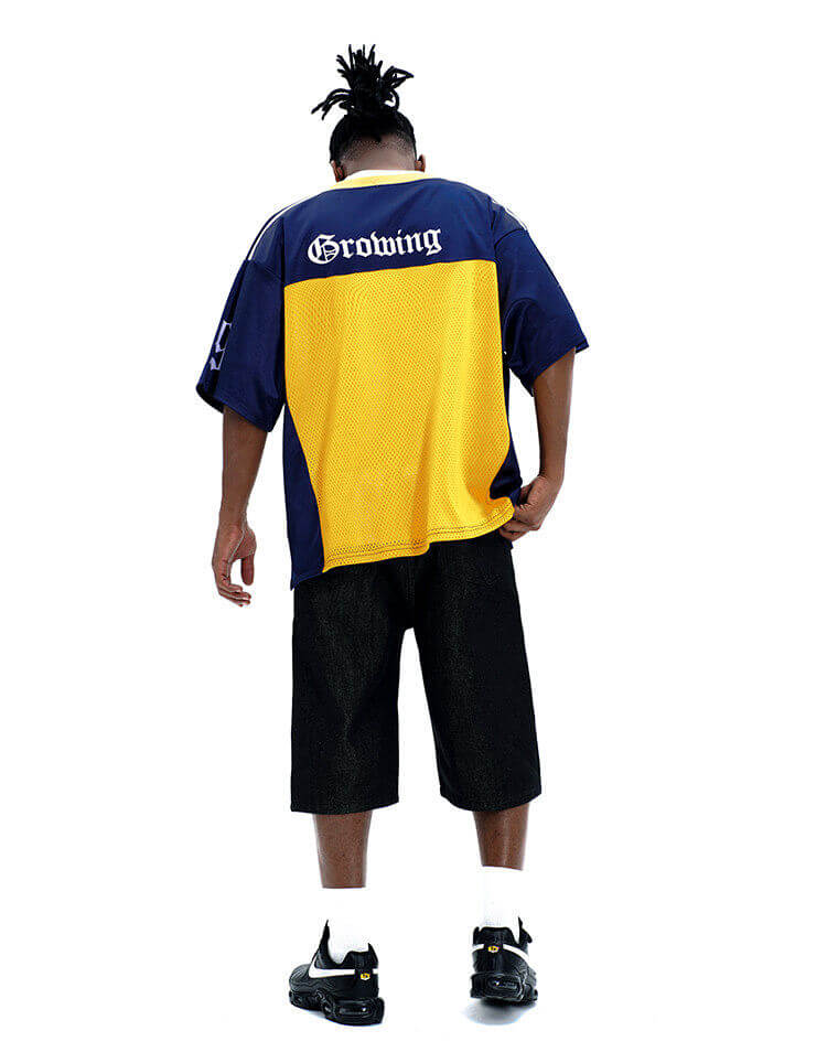 F3F Select Big Letter A Color Block Mesh Short Sleeve Jersey | Face 3 Face