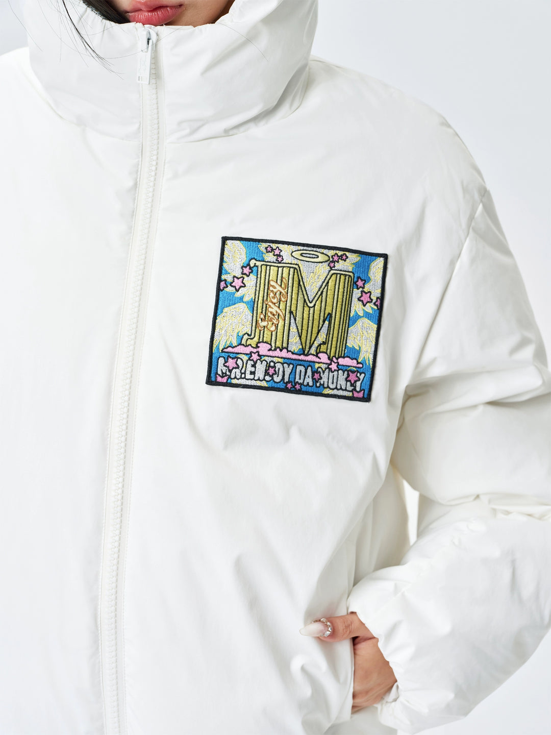 MEDM Angel & Devil Fluffy-Eared Hooded Down Jacket | Face 3 Face