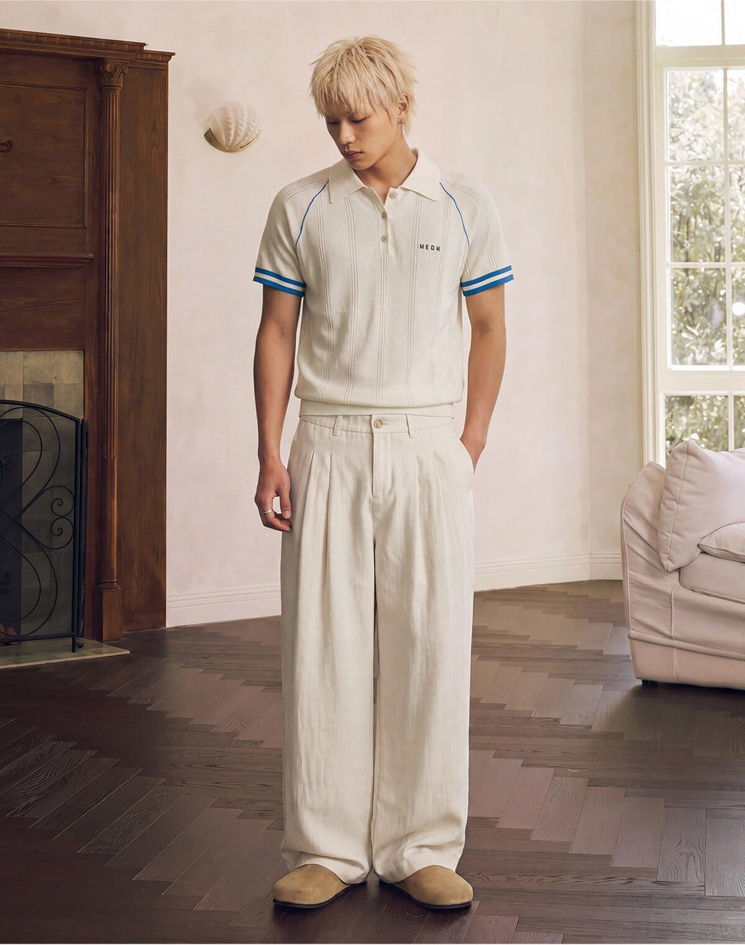 MEDM Linen Double Pleat Suit Pants | Face 3 Face