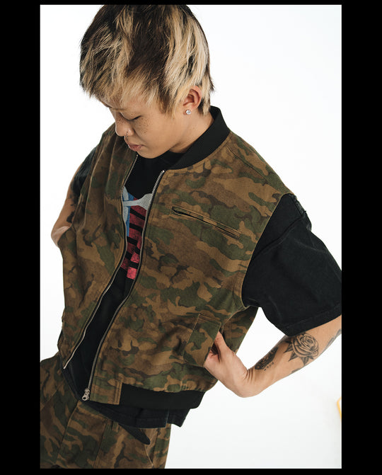 NOVACAM Camouflage Short Work Vest | Face 3 Face