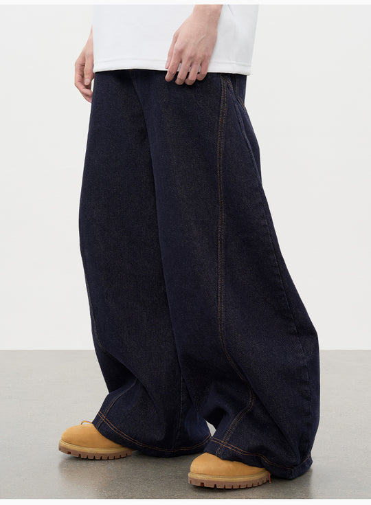 AFGK Patchwork Denim Baggy Jeans | Face 3 Face