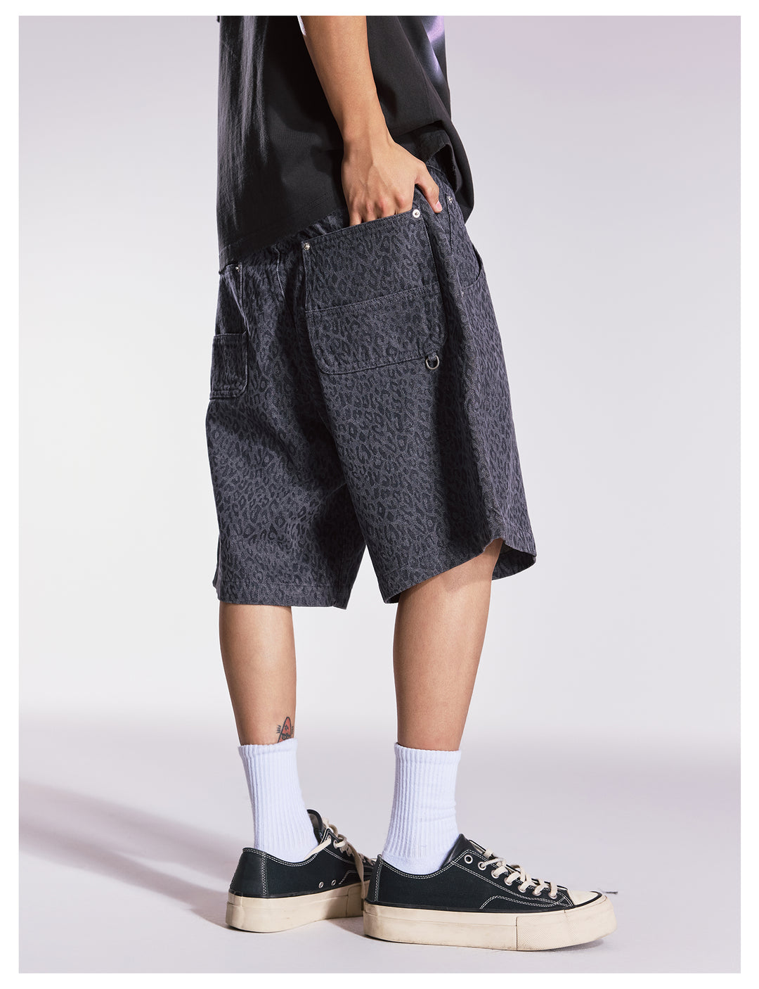 Remedy Leopard Work Painter Shorts | Face 3 Face