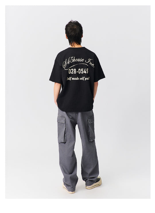 S45 Text Typography Printed Tee | Face 3 Face