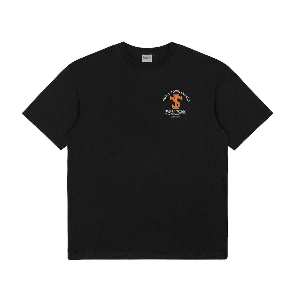 Small Town Kid Embroidered Logo Leather Label Tee | Face 3 Face