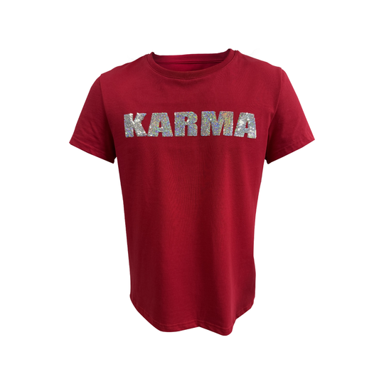 KARMANISTIC Glitter Sequin Logo Tee | Face 3 Face
