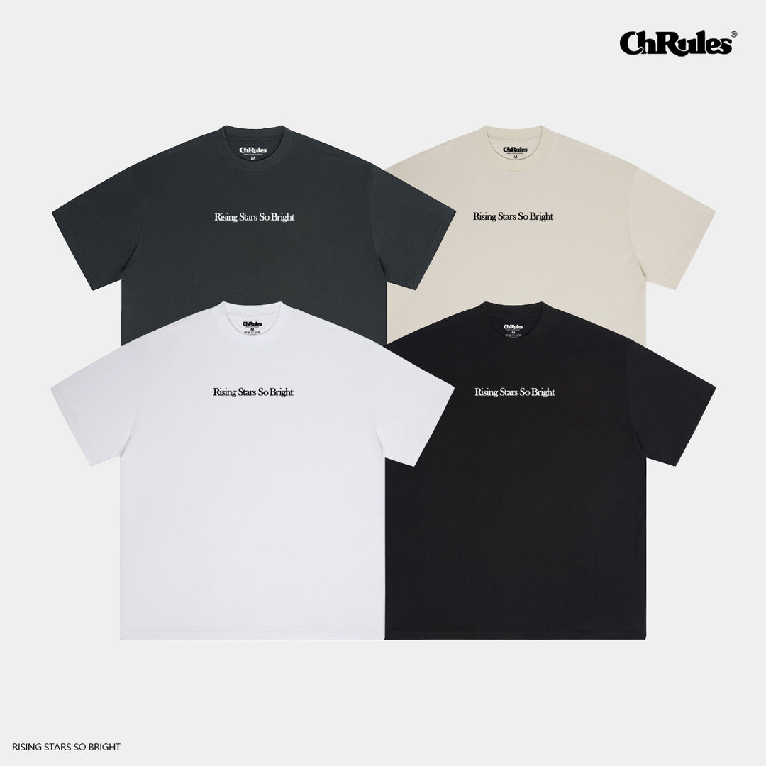 Cashrules / CHRULES Basic Letter Daily Slogan Logo Tee | Face 3 Face
