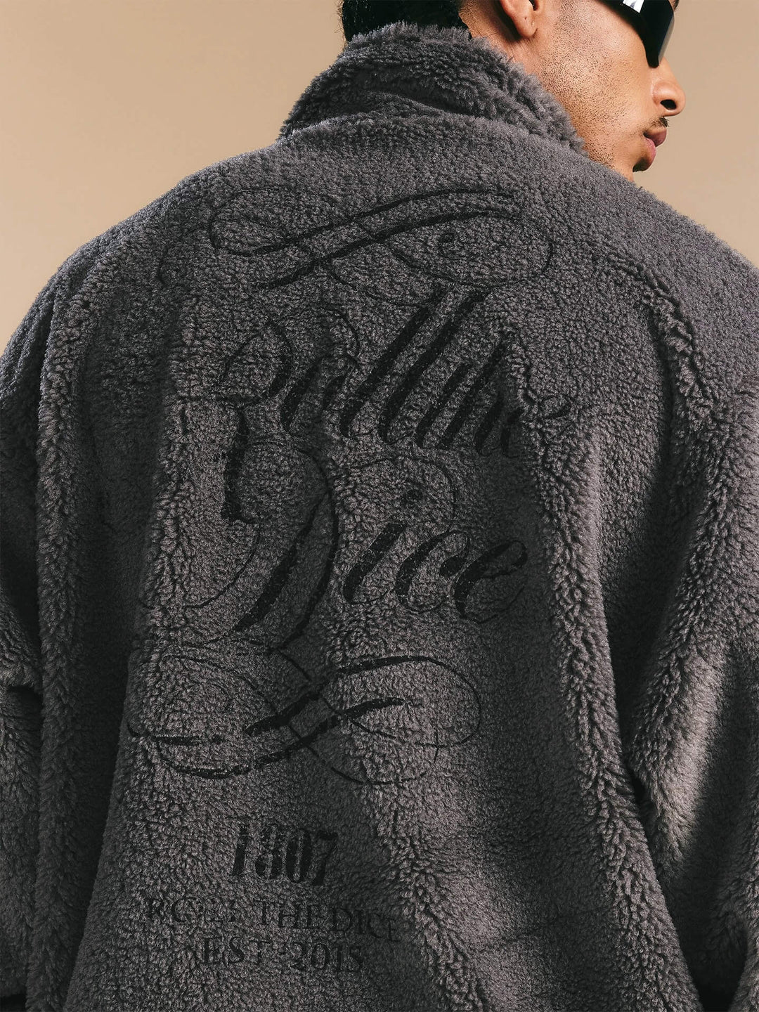 1807 ROLLTHEDICE Printed Sherpa Jacket | Face 3 Face