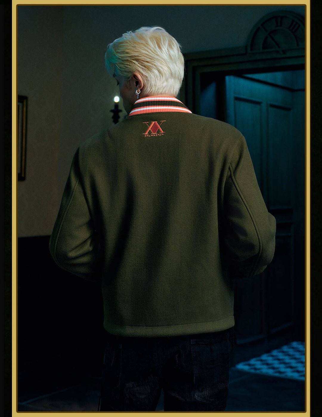 MEDM × HUNTER×HUNTER Logo Embroidered Badge Tweed Jacket