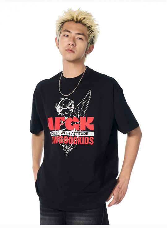 AFGK Angel Craft Print Tee | Face 3 Face