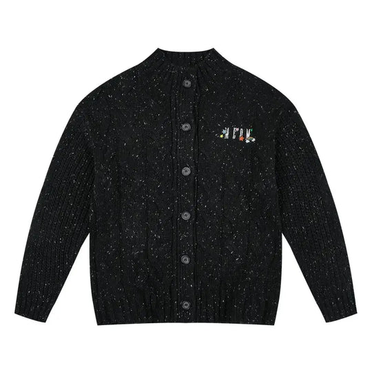 MEDM Speckled Cable Knit Cardigan | Face 3 Face