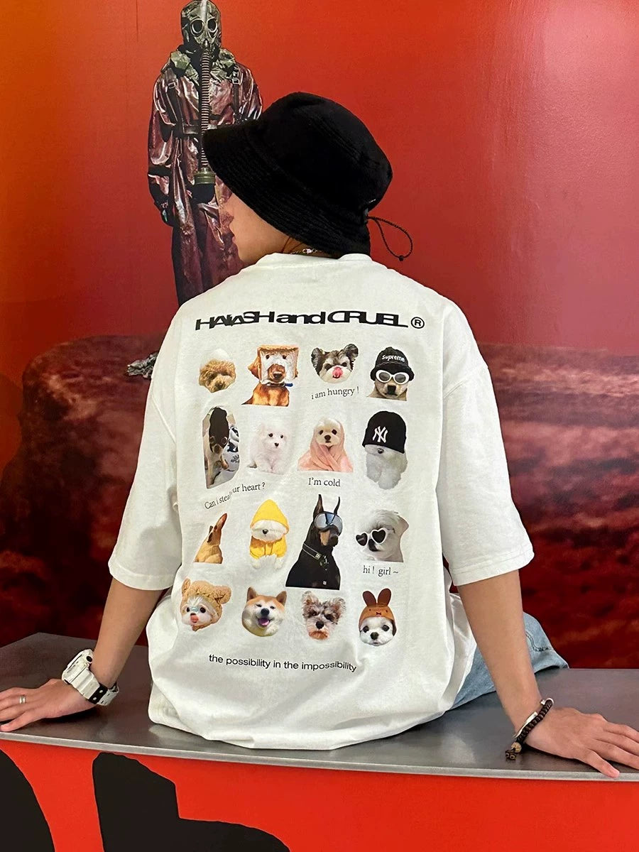 Harsh and Cruel Dogs Logo Printed Tee