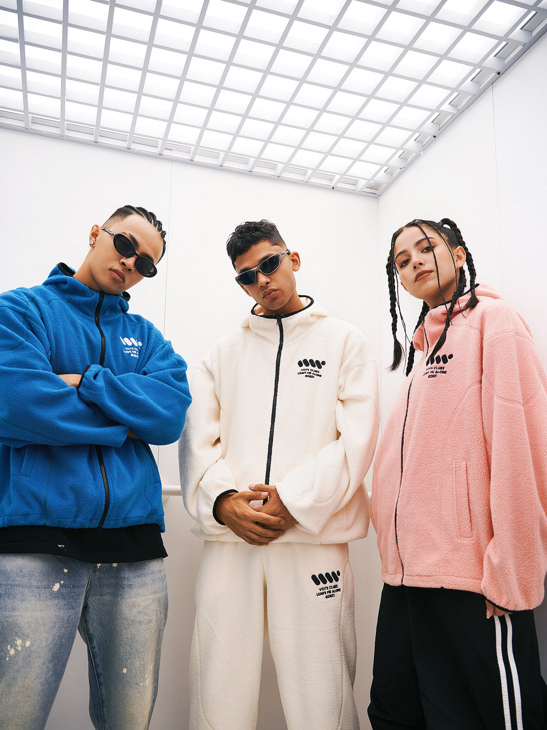 VOTE Fleece Sporty Hooded Jacket