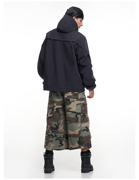 F3F Select Functional Drawstring Hooded Technical Jacket | Face 3 Face