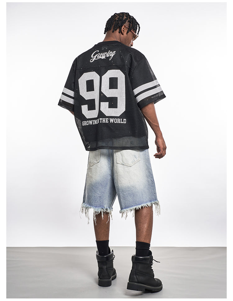 F3F Select Gradient Wash Denim Shorts | Face 3 Face