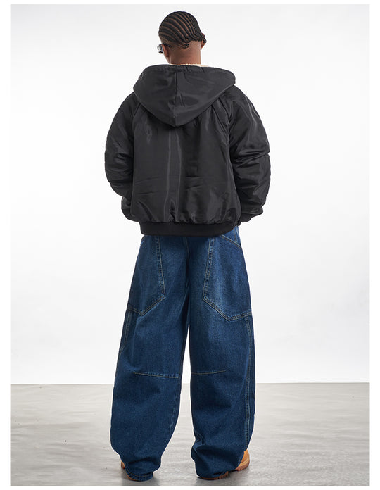 F3F Select Reversible Sherpa Fleece Hooded Jacket | Face 3 Face