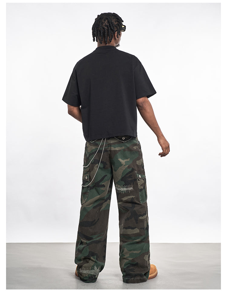 F3F Select Embroidered Patch Camouflage Work Pants | Face 3 Face
