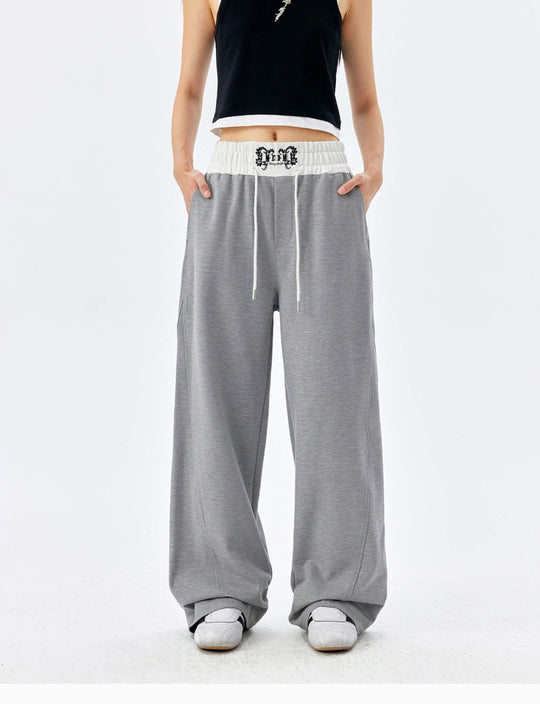 MEDM Color Block Waistband Sweatpants | Face 3 Face
