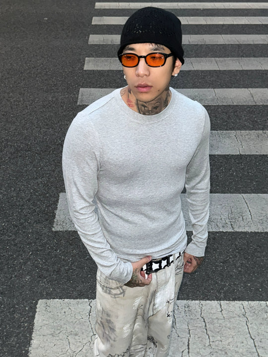 S45 Stretch Fit Basic Long Sleeve Tee | Face 3 Face