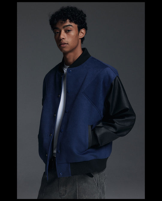 NOVACAM Patchwork Varsity Jacket | Face 3 Face