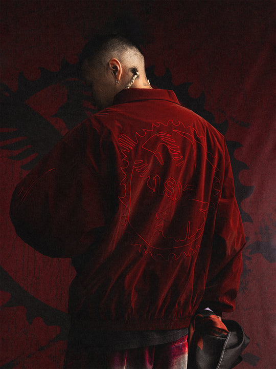 1807 DF Embroidered Quilted Coach Jacket  | Face 3 Face