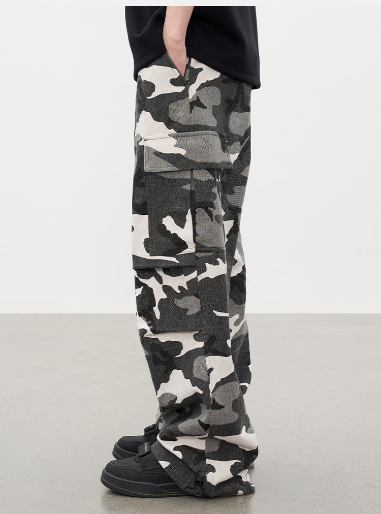 AFGK Camouflage Multi Pocket Work Cargo Pants | Face 3 Face
