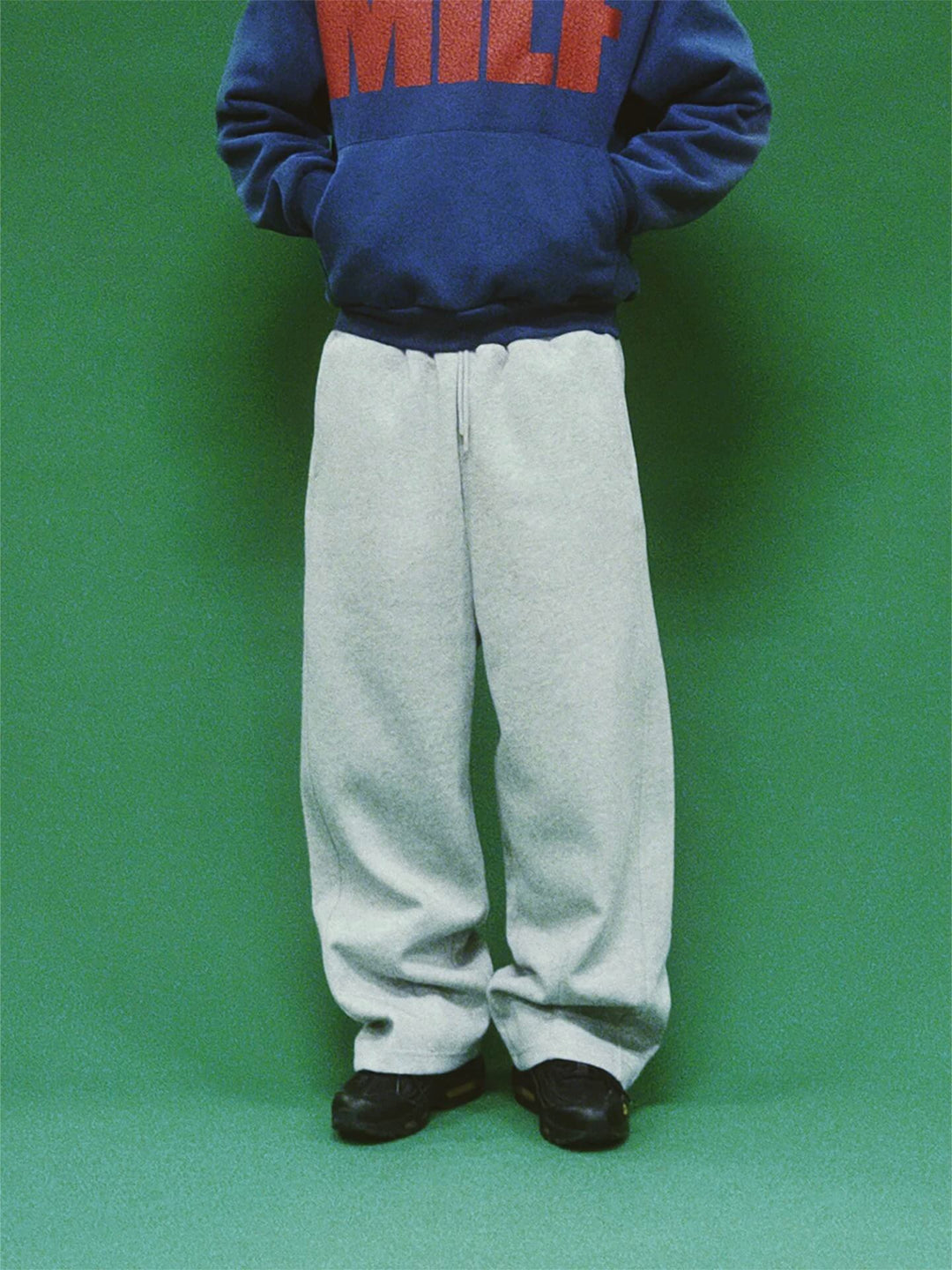 EVETS Gray Baggy Sweatpants | Face 3 Face