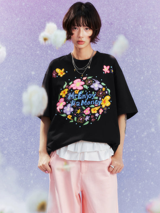 MEDM Graffiti Flower Print Tee | Face 3 Face