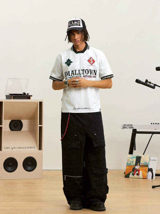 Small Town Kid Ethnic Full Print Soccer Polo Jersey | Face 3 Face