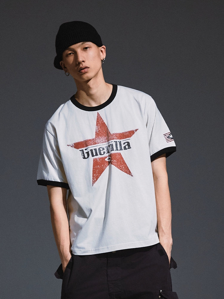 Remedy Aged Star Print Tee | Face 3 Face