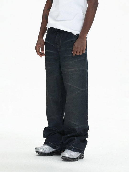 UNTILWERICH Vintage Whiskered Washed Distressed Jeans | Face 3 Face