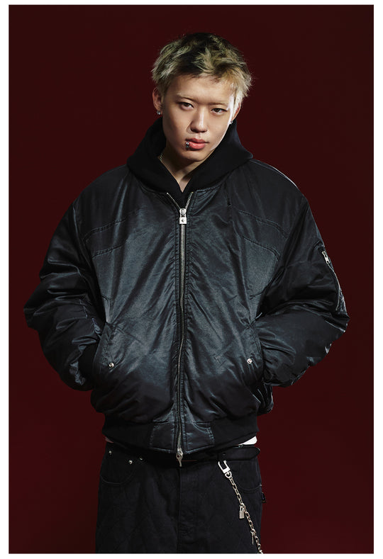 Remedy Pleated Back Design MA-1 Bomber Jacket | Face 3 Face
