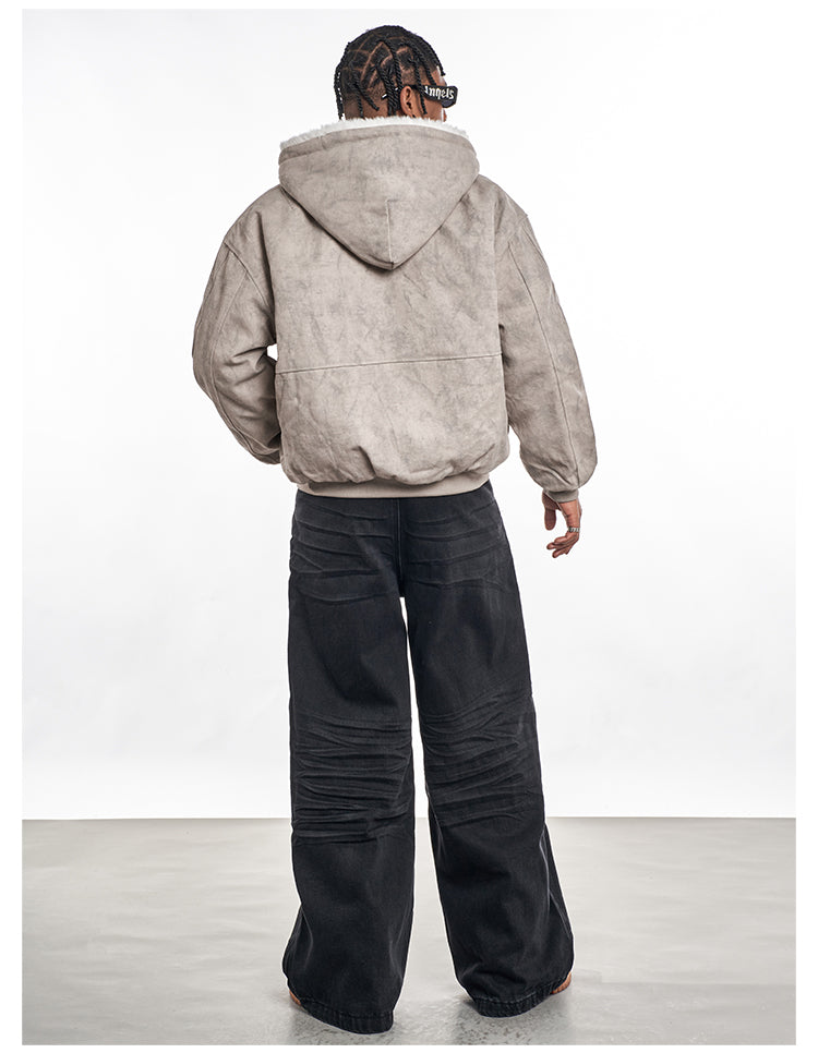 F3F Select Shaggy Fleece Lining 3D Pocket Hoodie Work Jacket | Face 3 Face