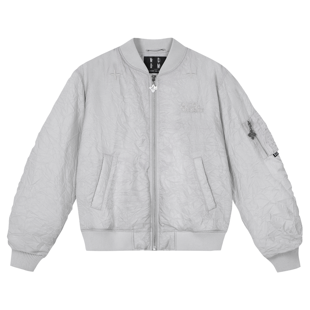 MEDM Crinkled Nylon MA-1 Bomber Jacket | Face 3 Face