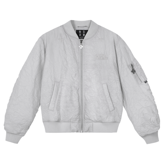MEDM Crinkled Nylon MA-1 Bomber Jacket | Face 3 Face