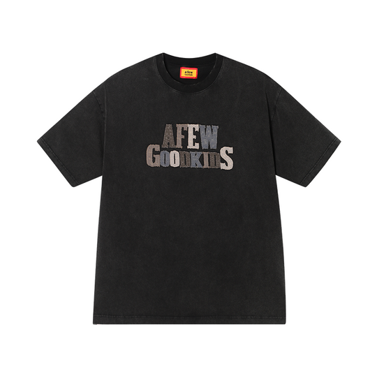 AFGK Washed Patch Letters Logo Tee