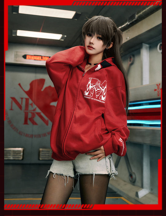 MEDM x EVA Unit-00, Unit-01, Unit-02 Mecha Design Zip-Up Hoodie | Face 3 Face