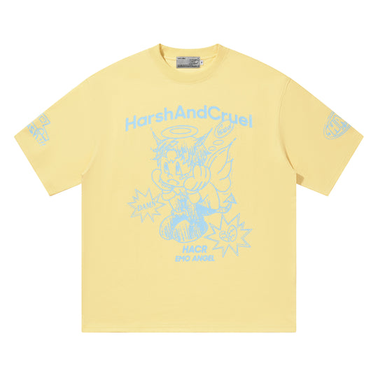 Harsh and Cruel Angel Graffiti Print Tee | Face 3 Face