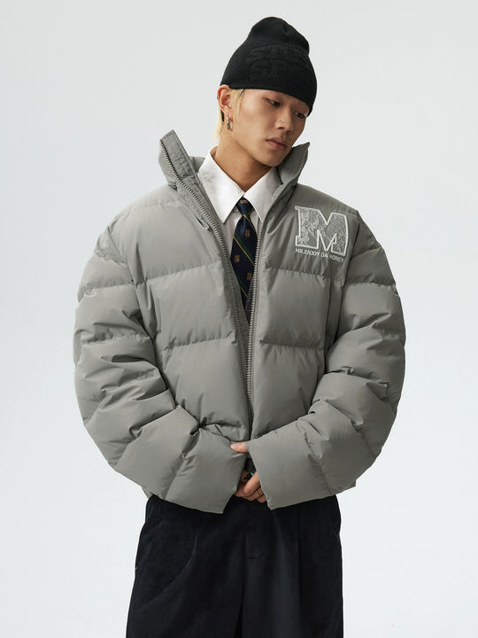 MEDM 3D Embroidered Lace Puffer Jacket | Face 3 Face