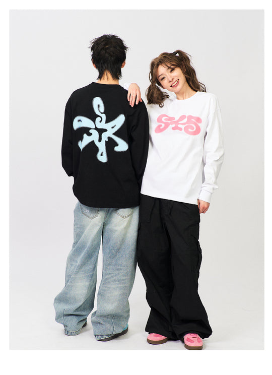 S45 Dot Logo Printed Long-Sleeve Tee | Face 3 Face