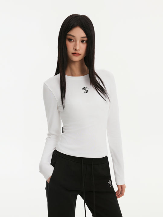 Small Town Kid Basic Slim Fit Stretch Long Sleeve Tee | Face 3 Face