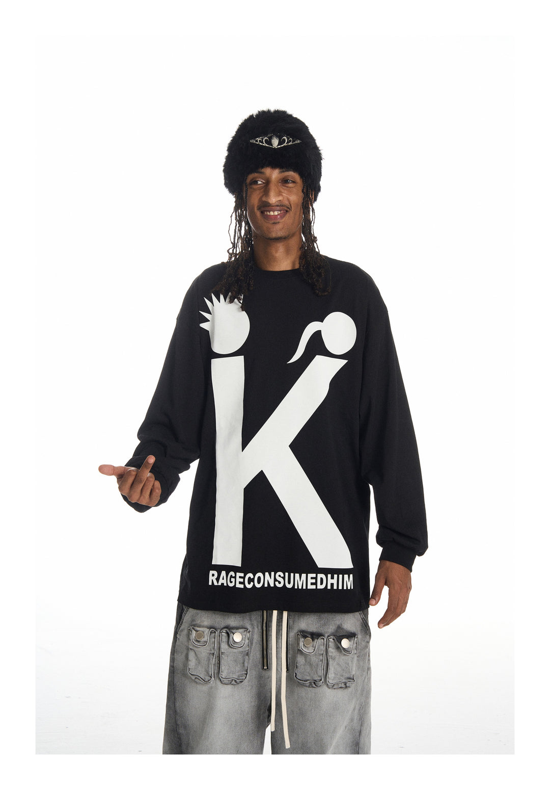 KARMANISTIC Big K Logo Long Sleeve Tee | Face 3 Face