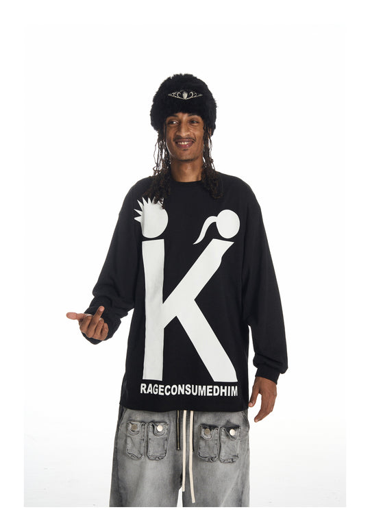 KARMANISTIC Big K Logo Long Sleeve Tee | Face 3 Face