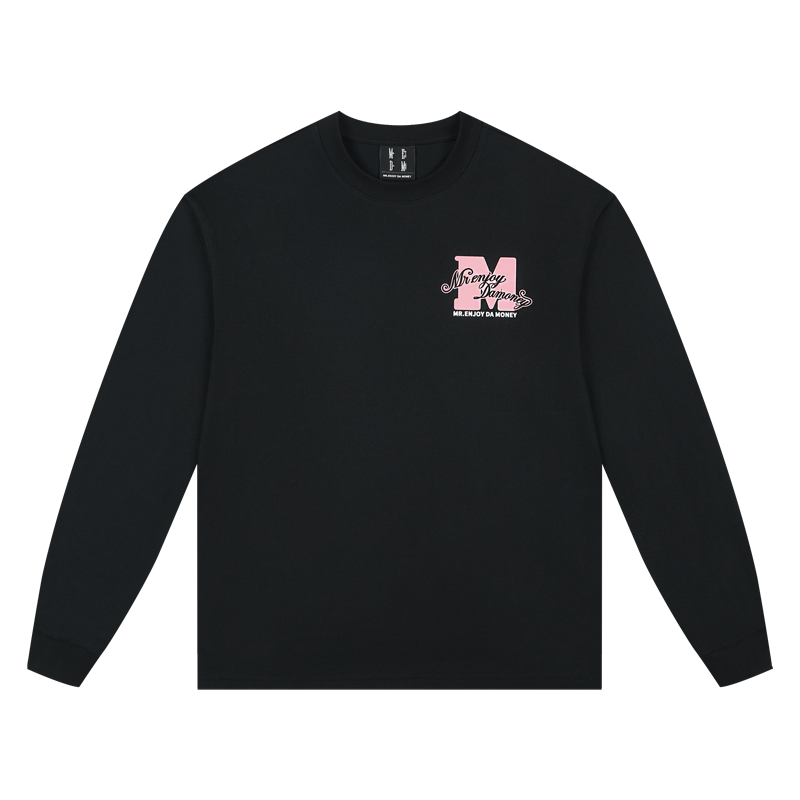MEDM Basic M Logo Printed Long Sleeve Tee | Face 3 Face